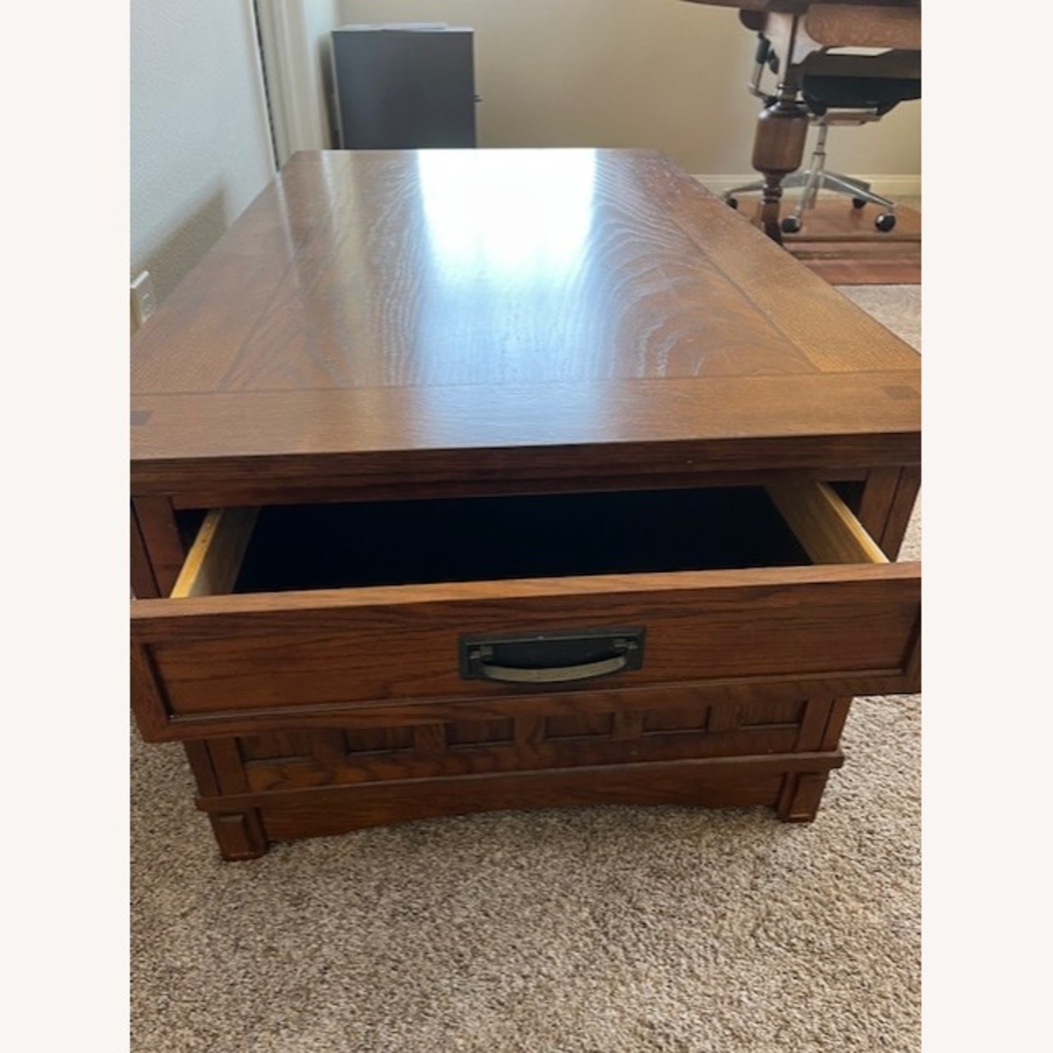 Ashley Furniture Light Brown Wood Coffee Table - image-3