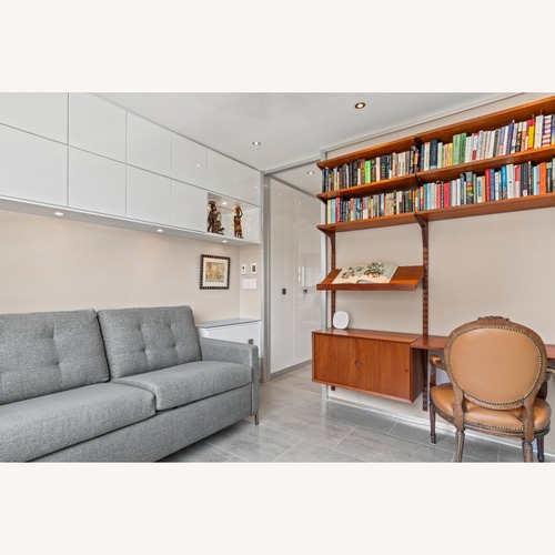 Used Crate & Barrel Queen Sleeper Sofa Mfg By Am Leather for sale on AptDeco