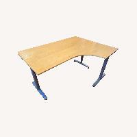 IKEA Galant L-Shaped Desk, Light Wood Color
