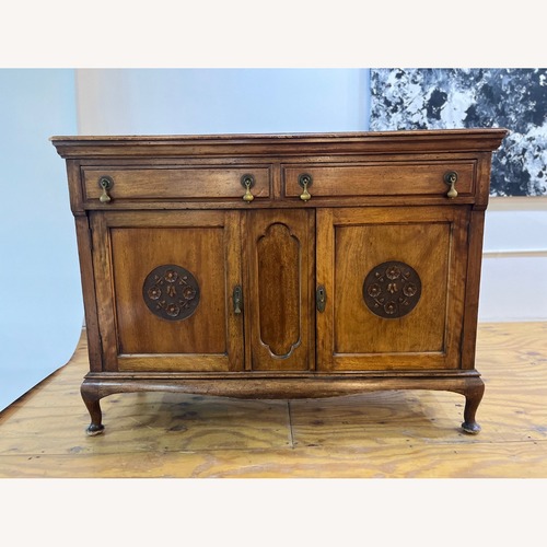 Used Vintage/Antique Finds Dark Brown Wood Sideboard for sale on AptDeco