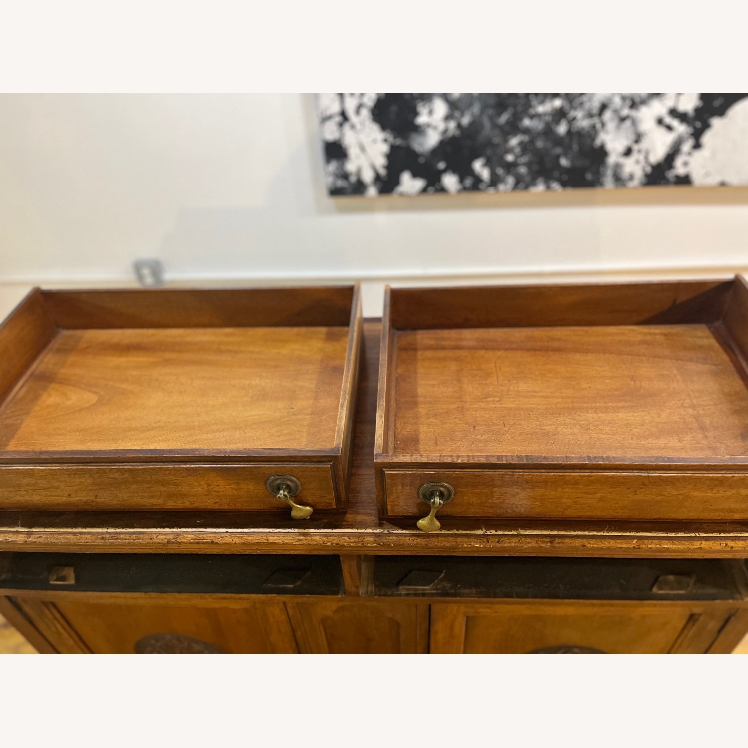 Vintage/Antique Finds Dark Brown Wood Sideboard - image-7
