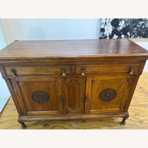 Used Vintage/Antique Finds Dark Brown Wood Sideboard for sale on AptDeco