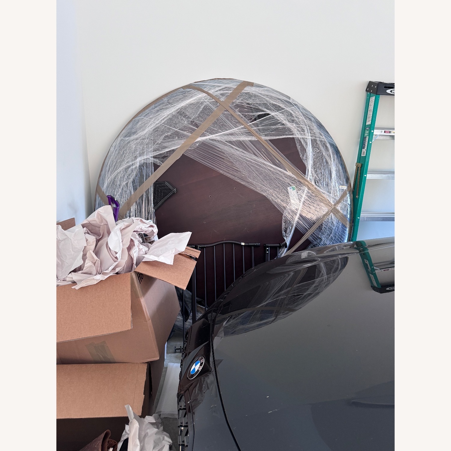 Restoration Hardware Aero Round Dining Table 72" - image-2