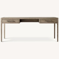 Restoration Hardware French Contemporary Dark Gray Wood Desk