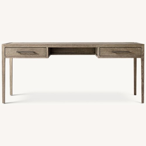 Used Restoration Hardware French Contemporary Dark Gray Wood Desk for sale on AptDeco