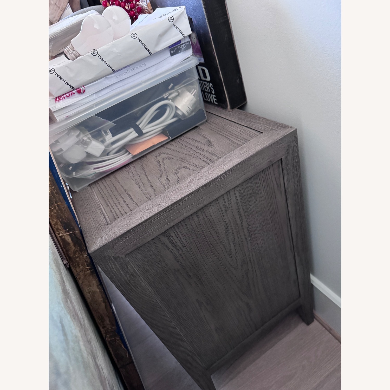 Restoration Hardware French Contemporary Dark Gray Wood Sideboard - image-3