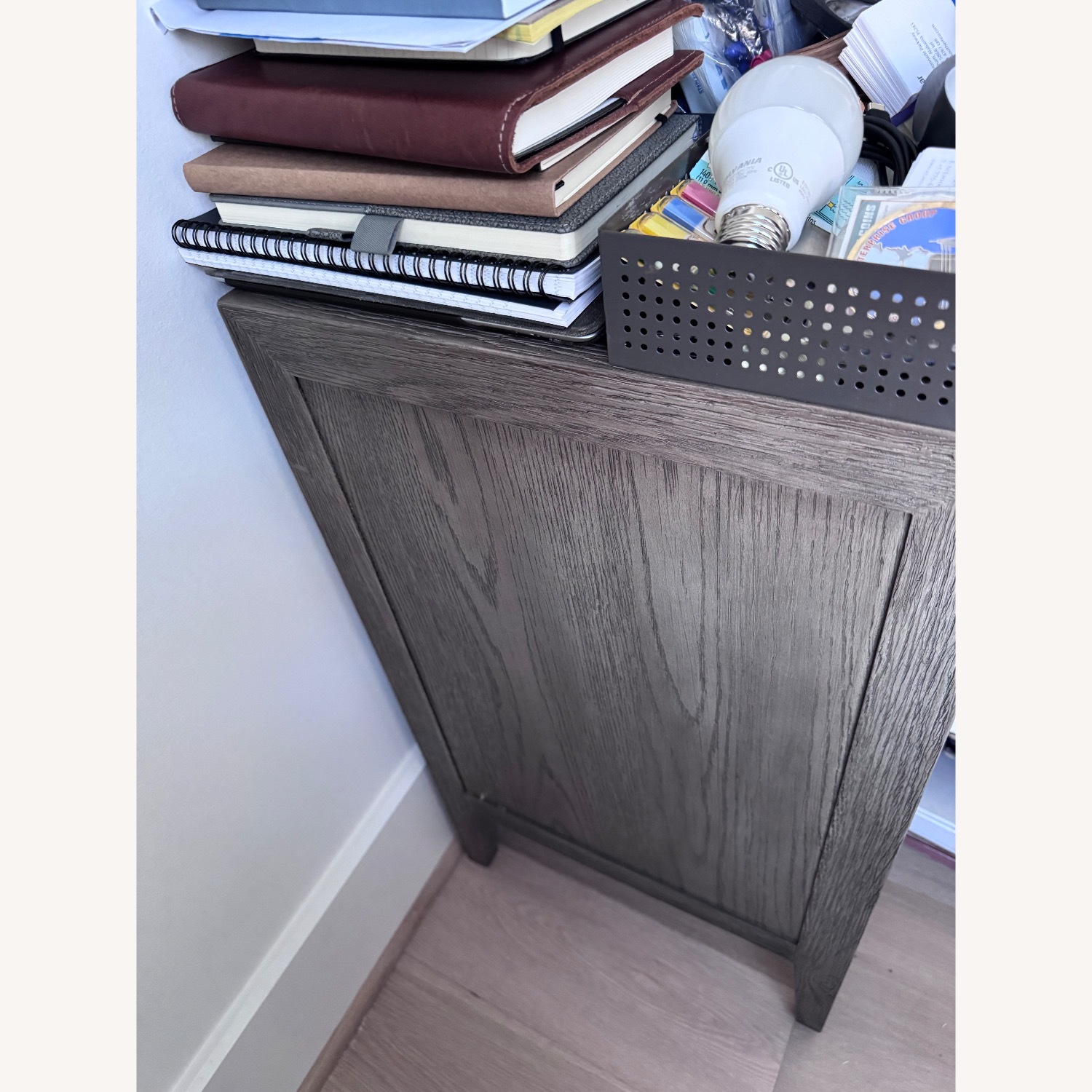 Restoration Hardware French Contemporary Dark Gray Wood Sideboard - image-2