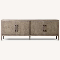 Restoration Hardware French Contemporary Dark Gray Wood Sideboard