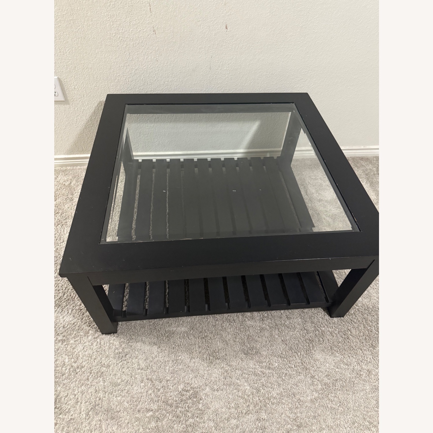 IKEA Dark Brown Wood Coffee Table - image-3