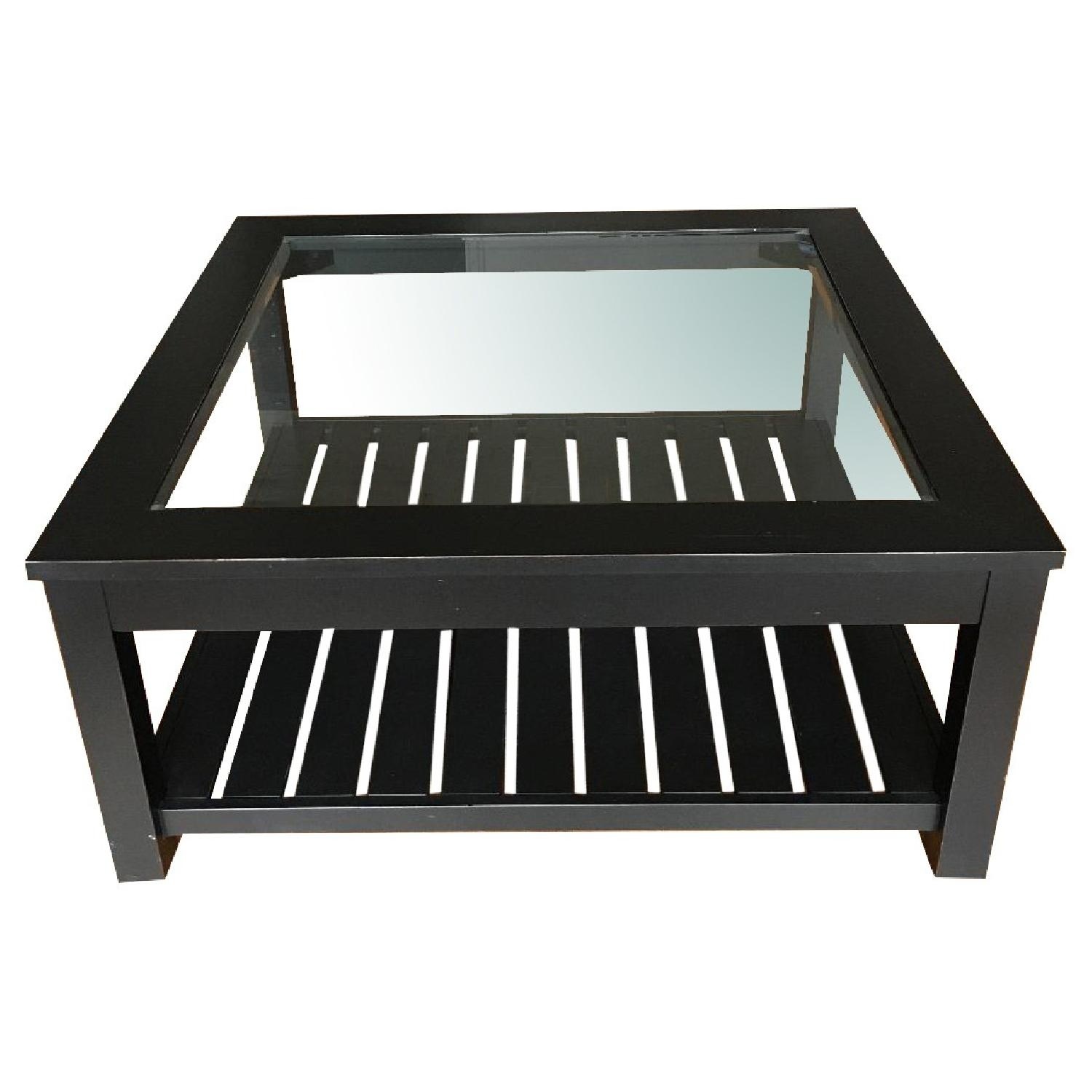 IKEA Dark Brown Wood Coffee Table - image-5