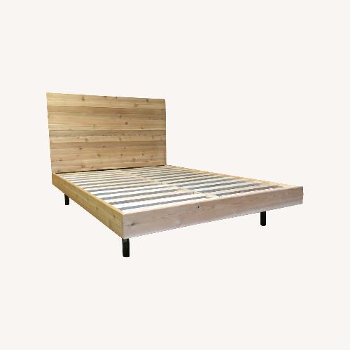 Used Custom-made Cedar Full Bed Frame for sale on AptDeco