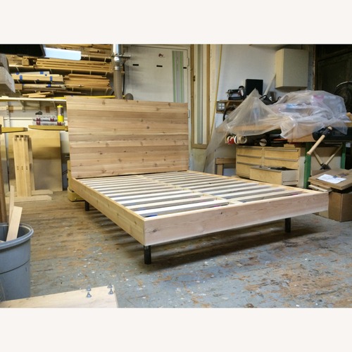 Used Custom-made Cedar Full Bed Frame for sale on AptDeco