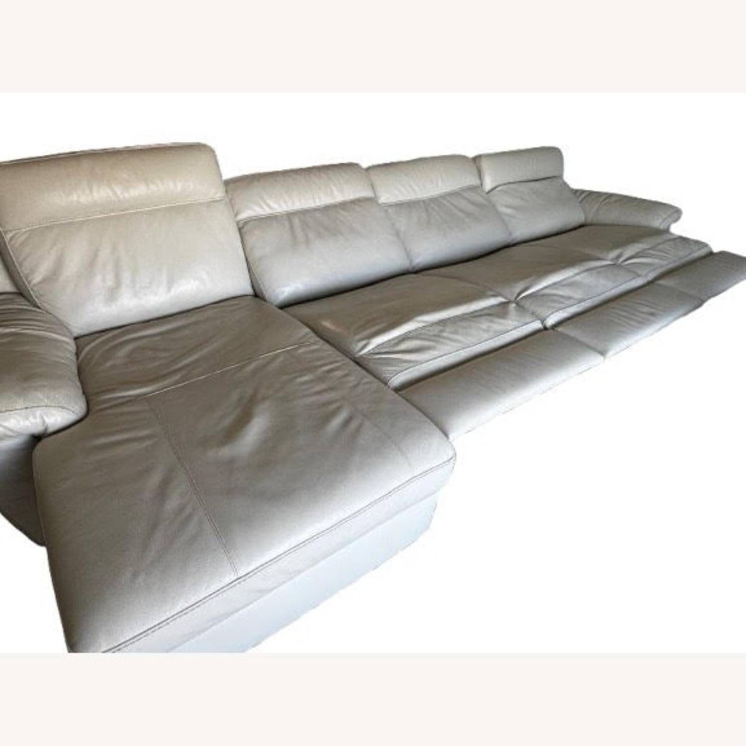 Macy's Julius 4-piece Natural Leather 3+ Seater Sofa - image-2