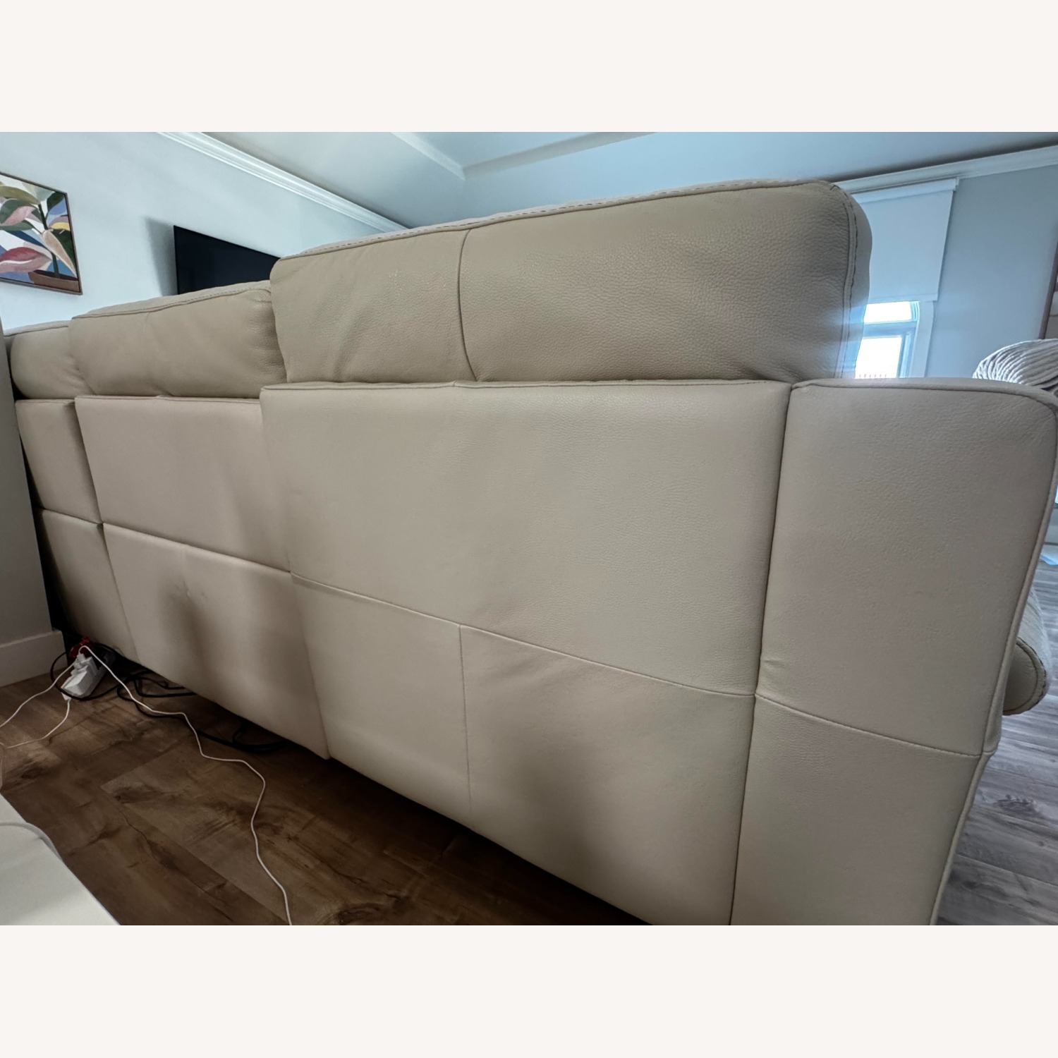 Macy's Julius 4-piece Natural Leather 3+ Seater Sofa - image-6