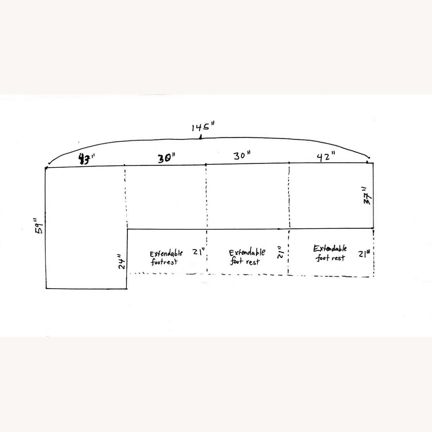 Macy's Julius 4-piece Natural Leather 3+ Seater Sofa - image-8