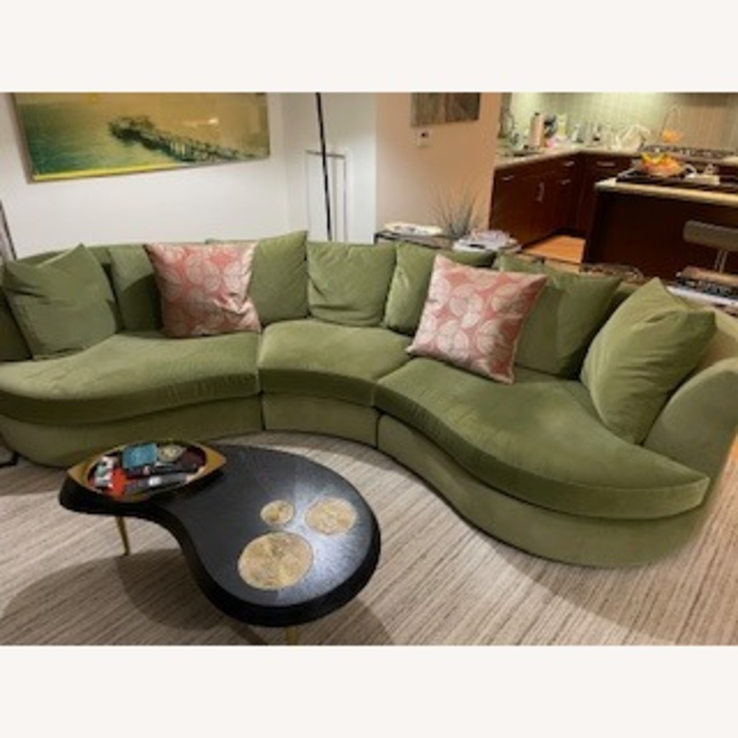 Room & Board Astaire Green 3+ Piece Sectional - image-2