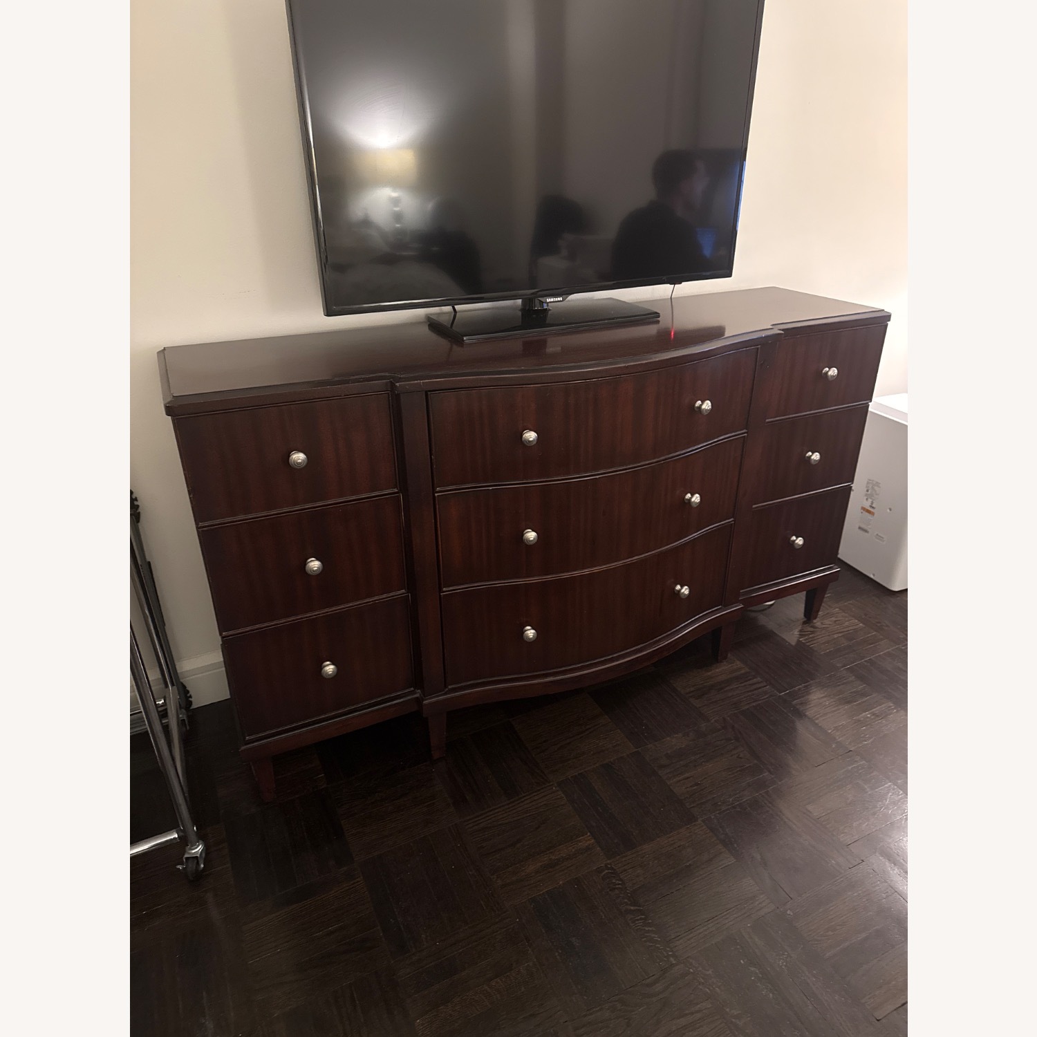 Raymour & Flanigan Dark Brown Wood Dresser - image-3