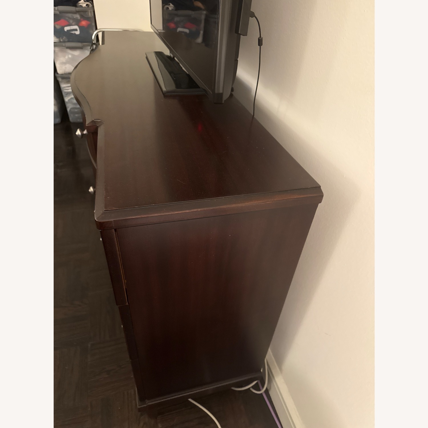 Raymour & Flanigan Dark Brown Wood Dresser - image-2