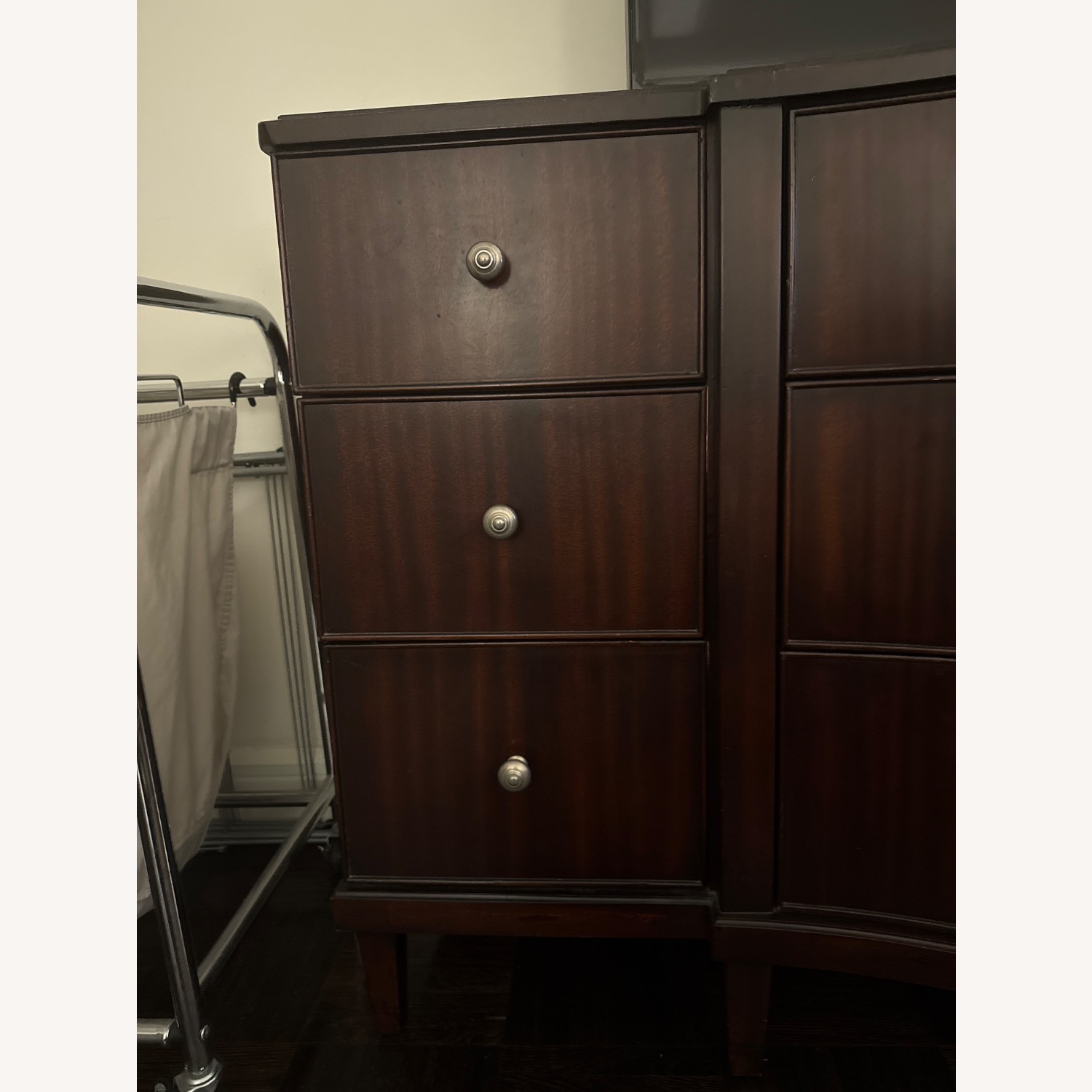 Raymour & Flanigan Dark Brown Wood Dresser - image-6