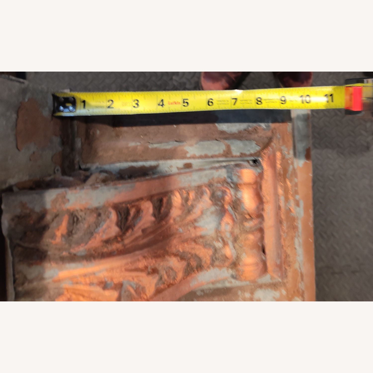 Antique Metal Flashing Mantel  - image-8