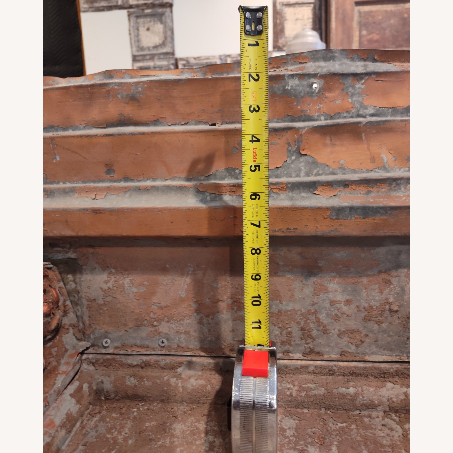 Antique Metal Flashing Mantel  - image-7