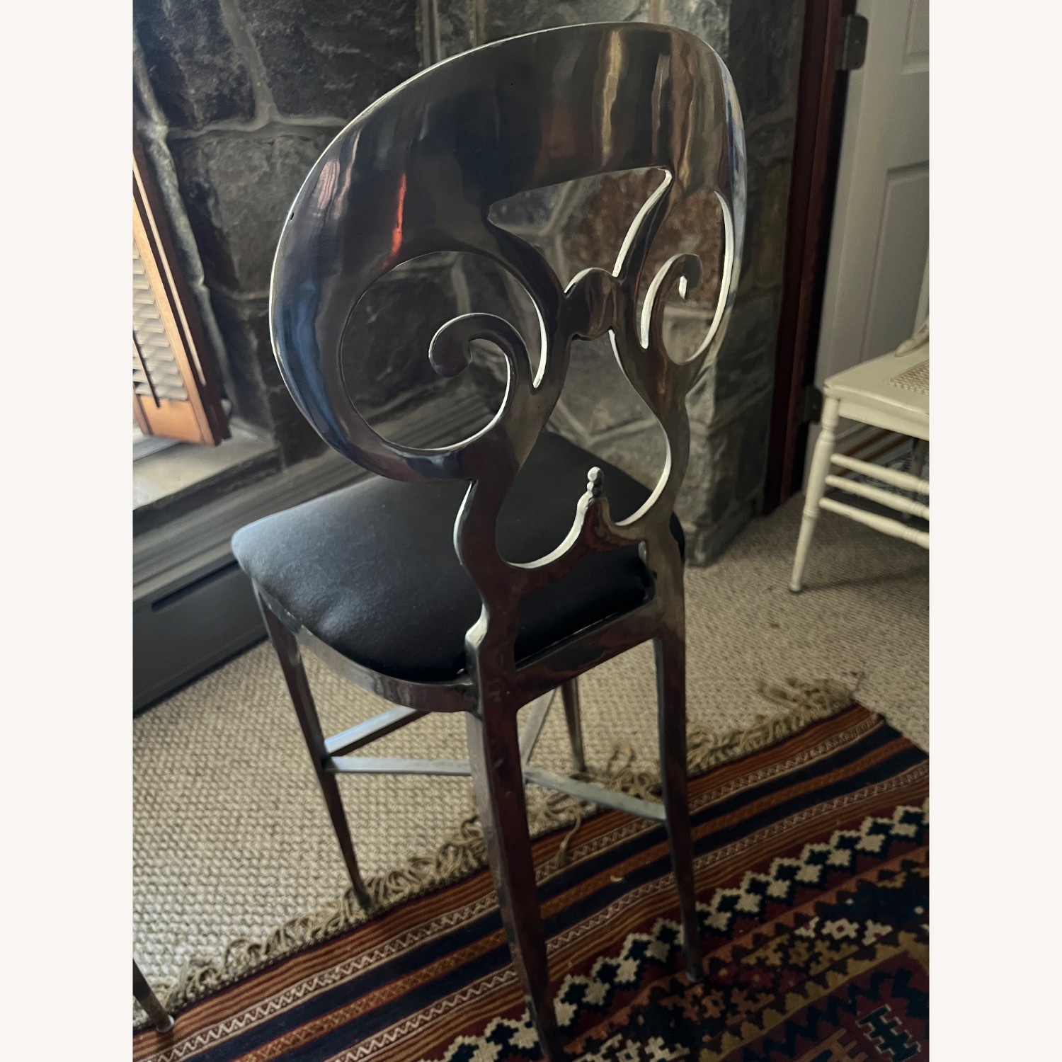 Biedermeier Reproduction Aluminum Stools - image-4