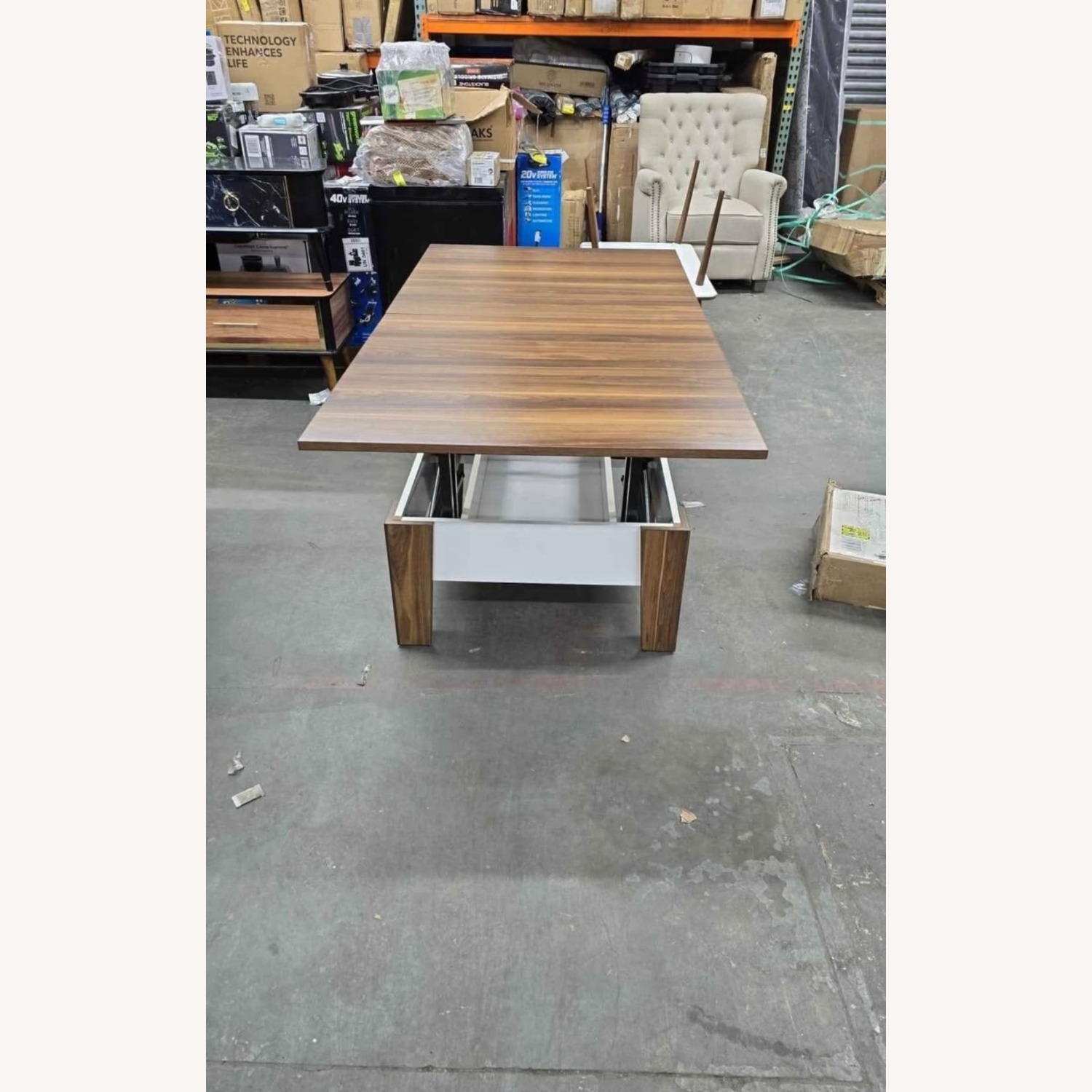 SM Square Lift Top Coffee Table - image-3