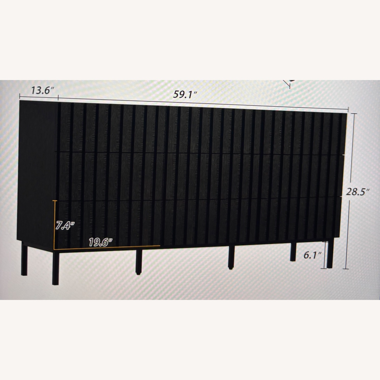 Wayfair Sevyn 59.1'' W 9 - Drawer Dresser - image-4