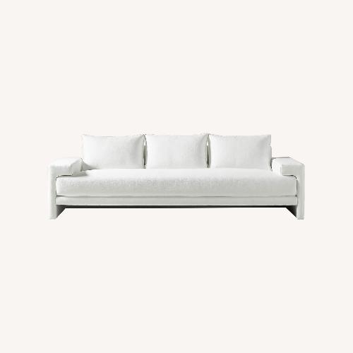 Used CB2 Designer 3-seater Sofa Camden White for sale on AptDeco