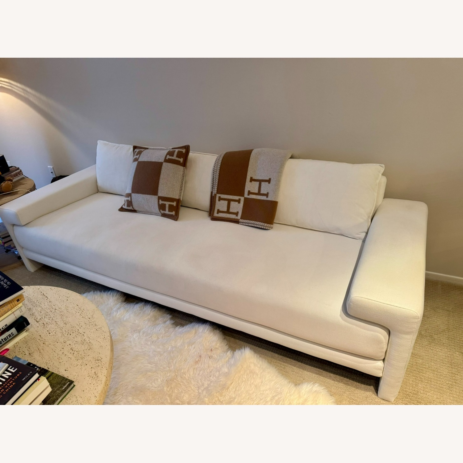 CB2 Designer 3-seater Sofa Camden White - image-3