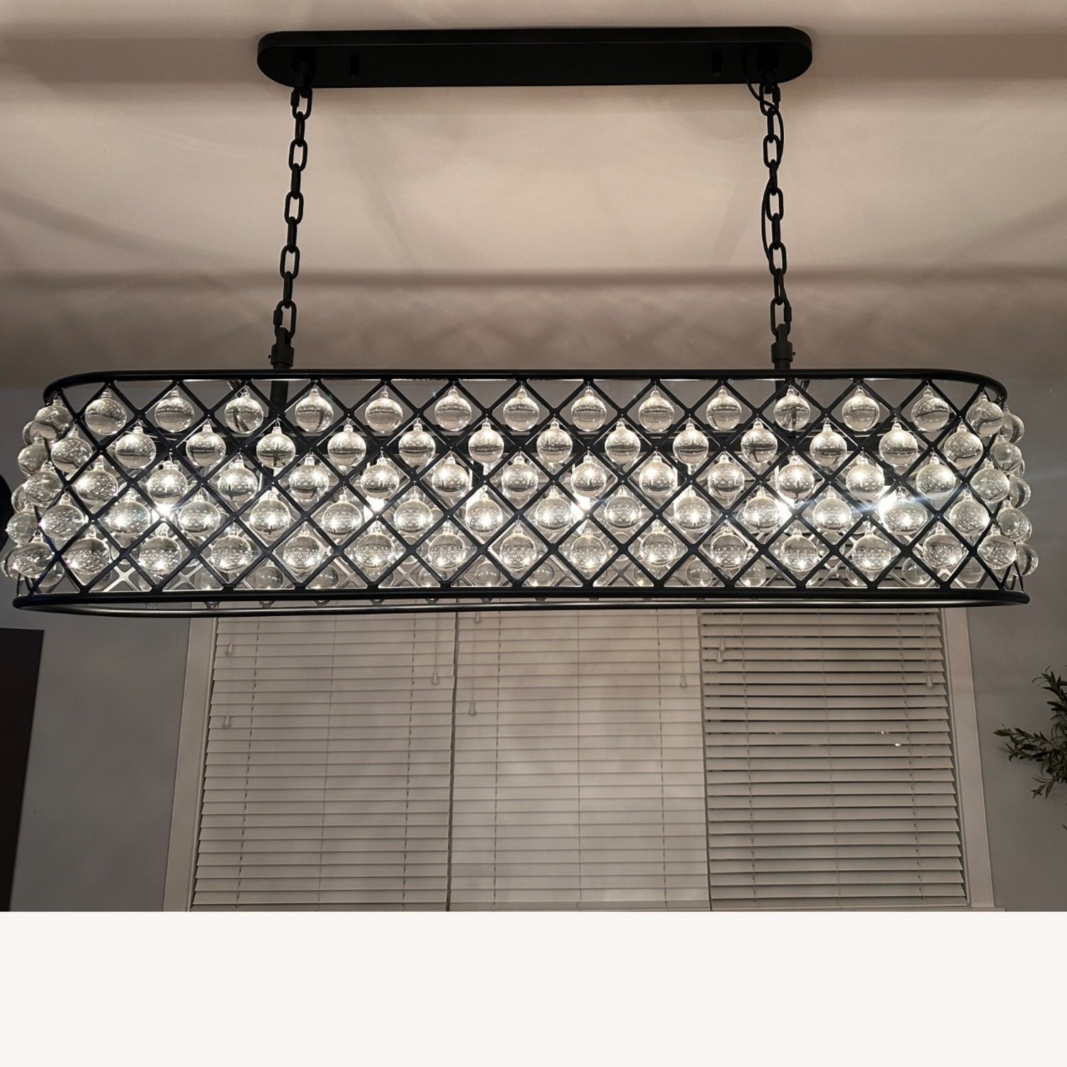 Restoration Hardware Crystal Halo 59" 8-Light Chandelier  - image-2