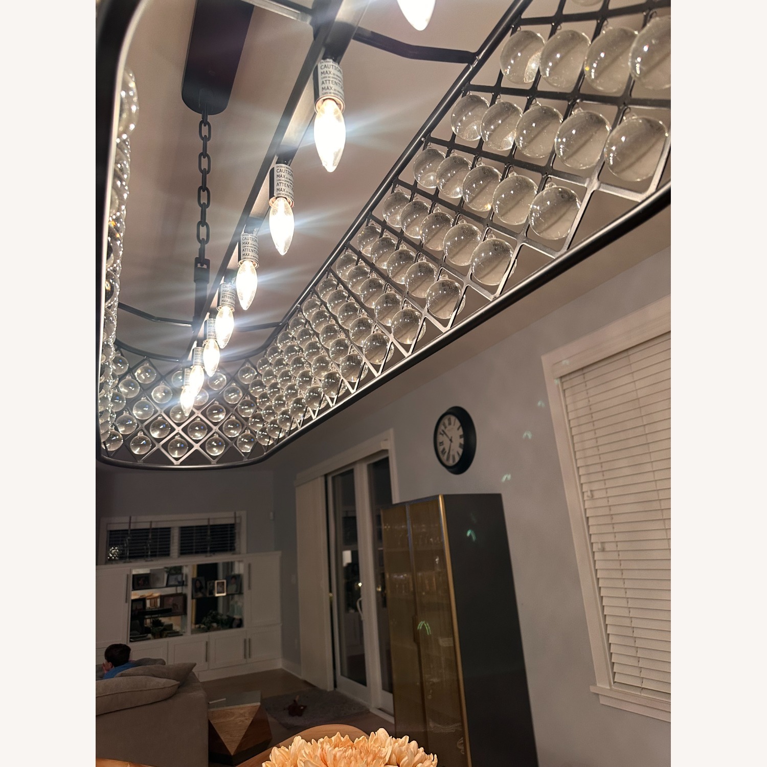 Restoration Hardware Crystal Halo 59" 8-Light Chandelier  - image-7