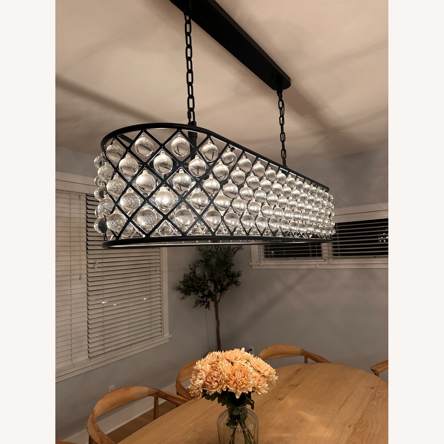 Restoration Hardware Crystal Halo 59" 8-Light Chandelier  - image-3