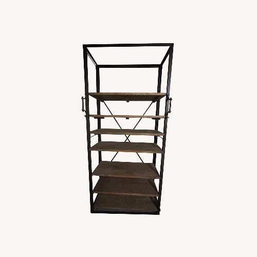 Used Industrial Iron and Wood Shelving for sale on AptDeco
