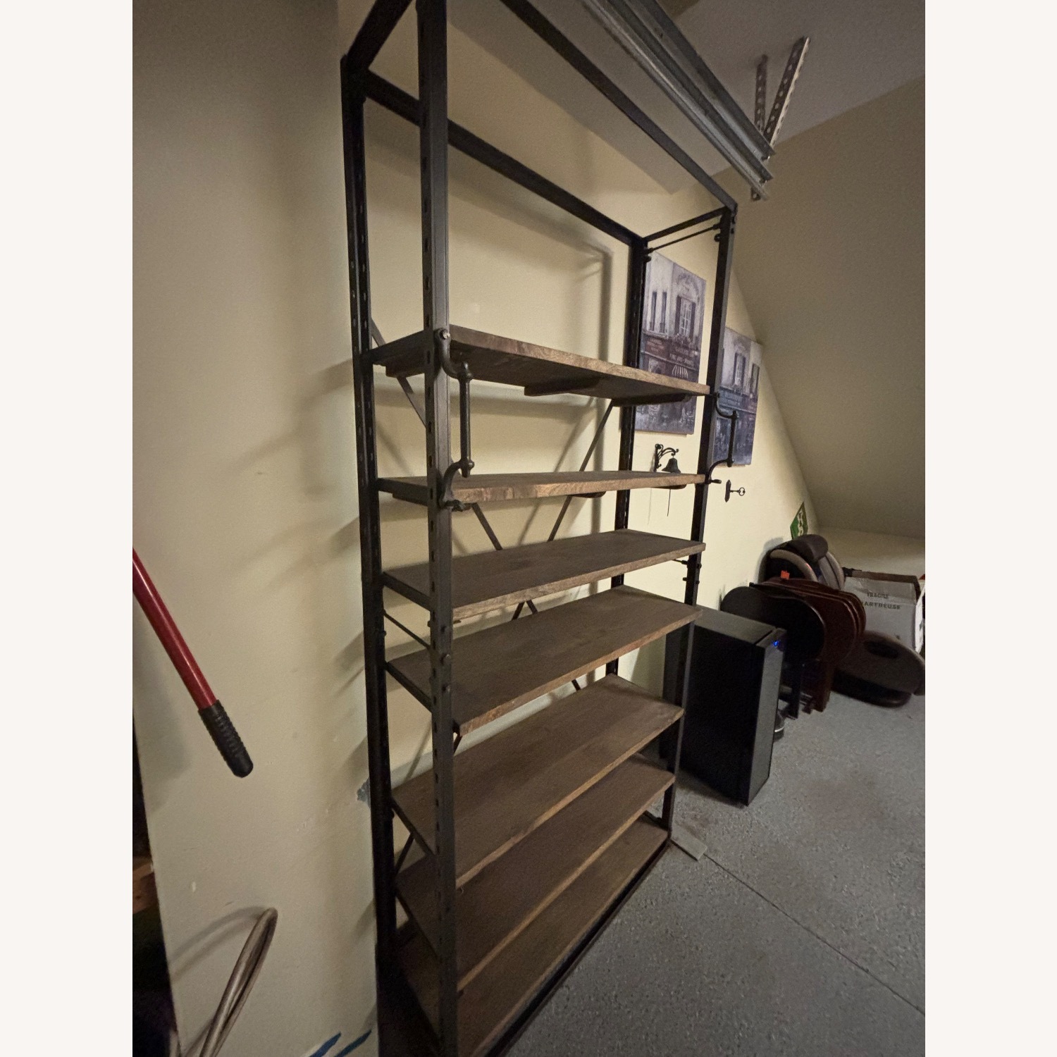 Industrial Iron and Wood Shelving  - image-5
