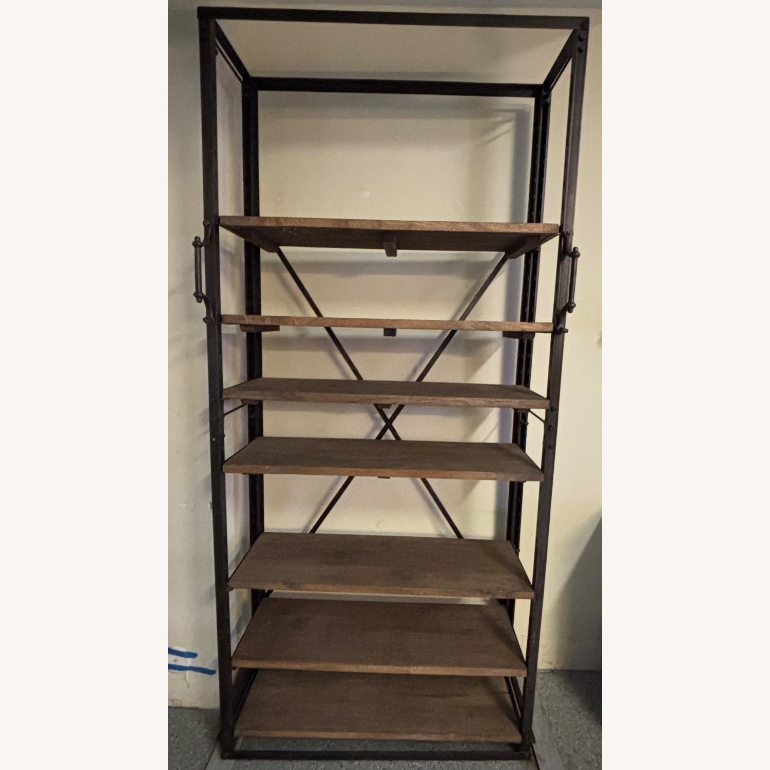Industrial Iron and Wood Shelving  - image-1