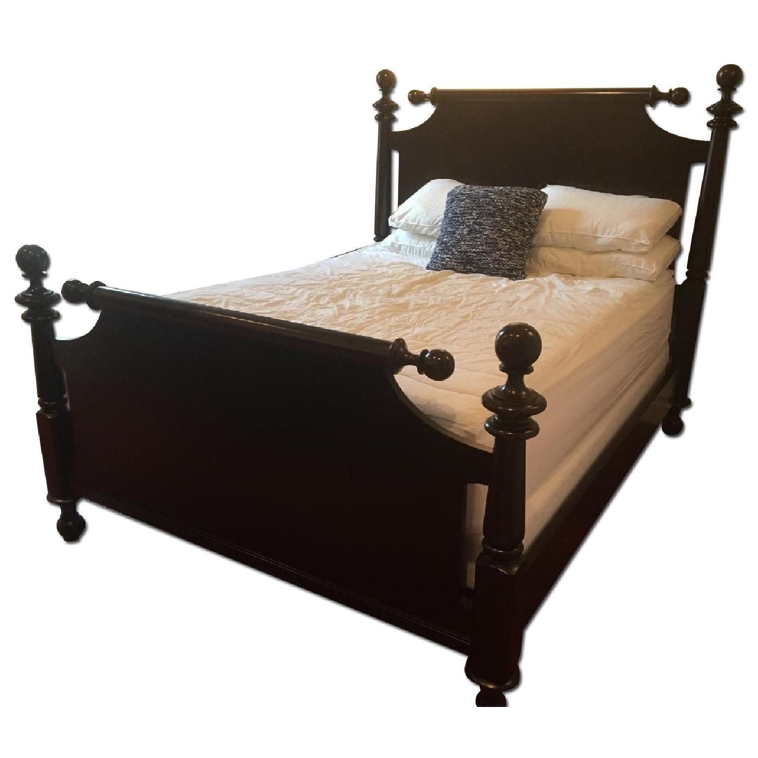Martha Stewart Black Wood Queen Bed - image-2