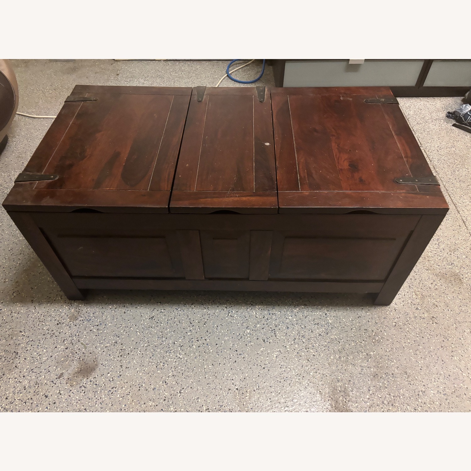 Vintage/Antique Finds Dark Brown Wood Chest - image-0