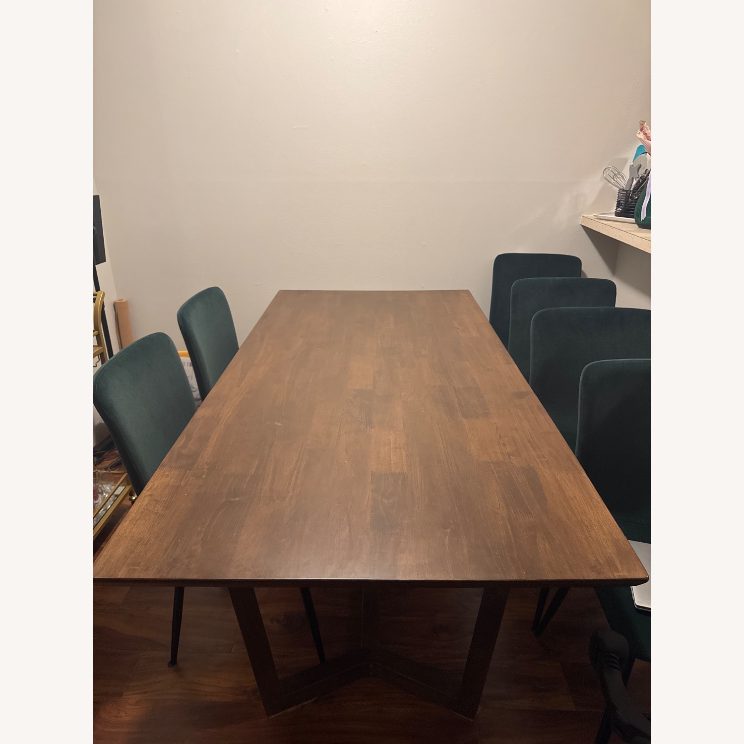 Mid Century Modern Solid Wood Dining Table - image-4