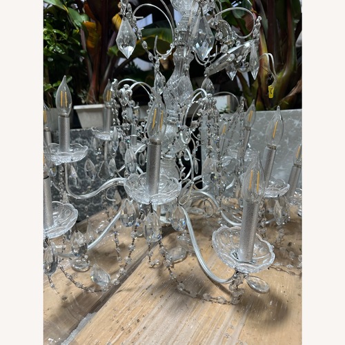 Used Silver Glass Ceiling Lamp for sale on AptDeco