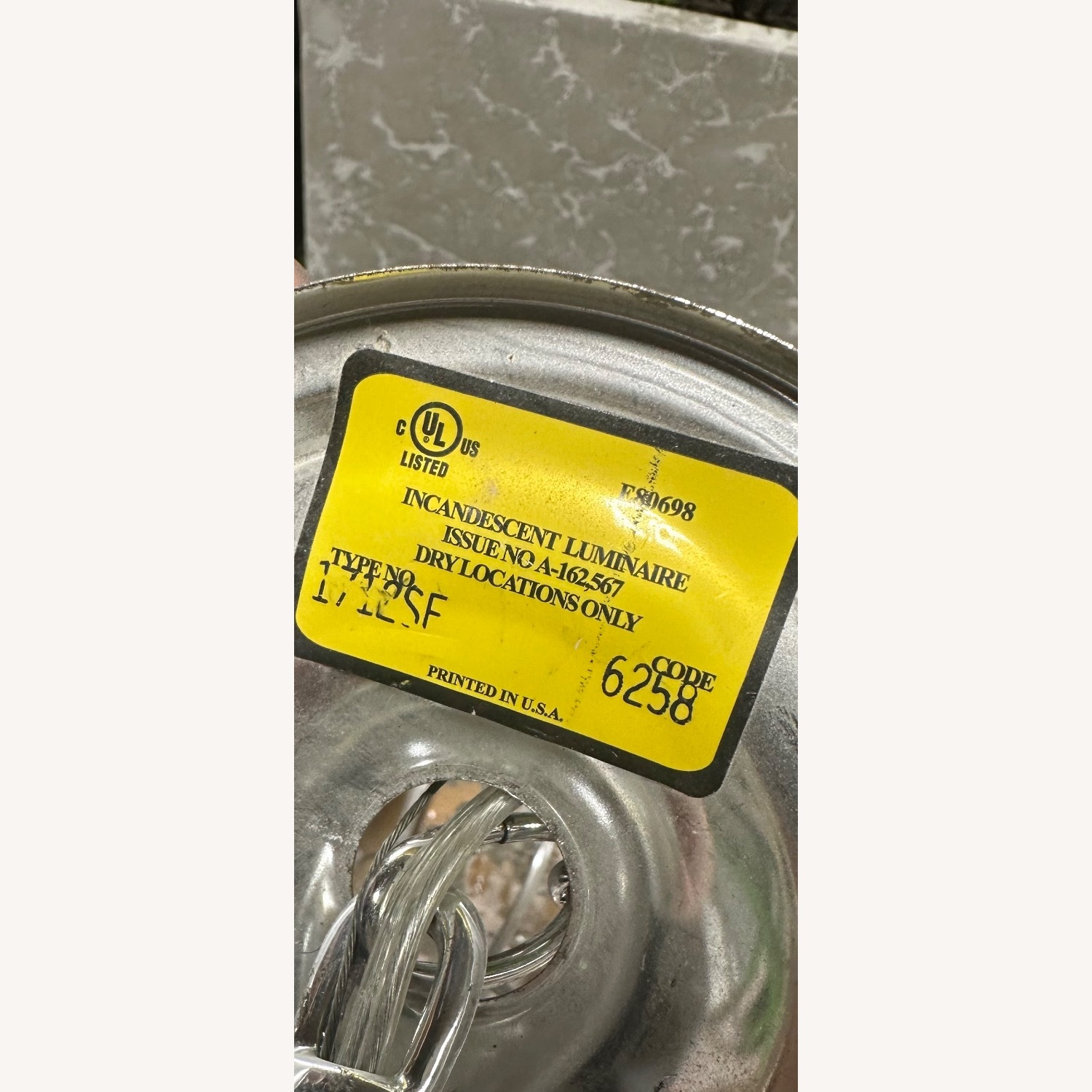 Silver Glass Ceiling Lamp - image-7