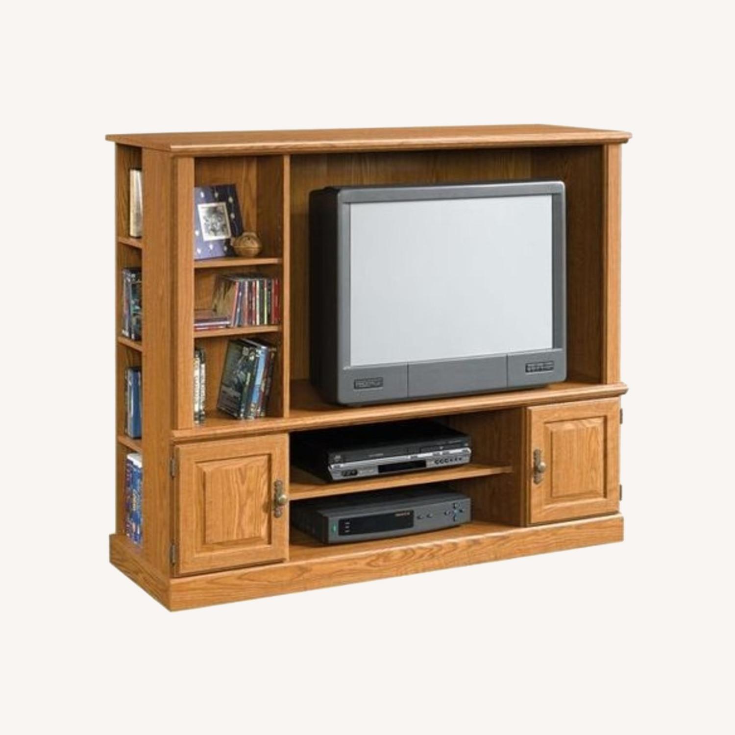 Sauder Large Brown Entertainment Center  - image-0
