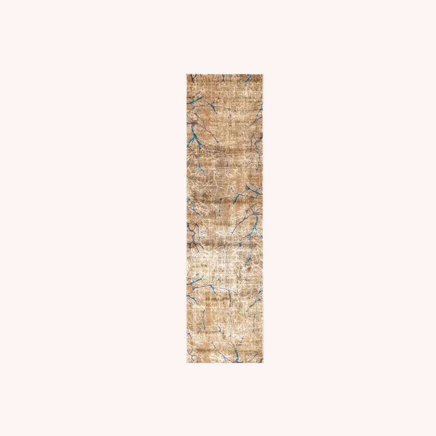 Light Brown Runner Rug 10' x 27' - image-0