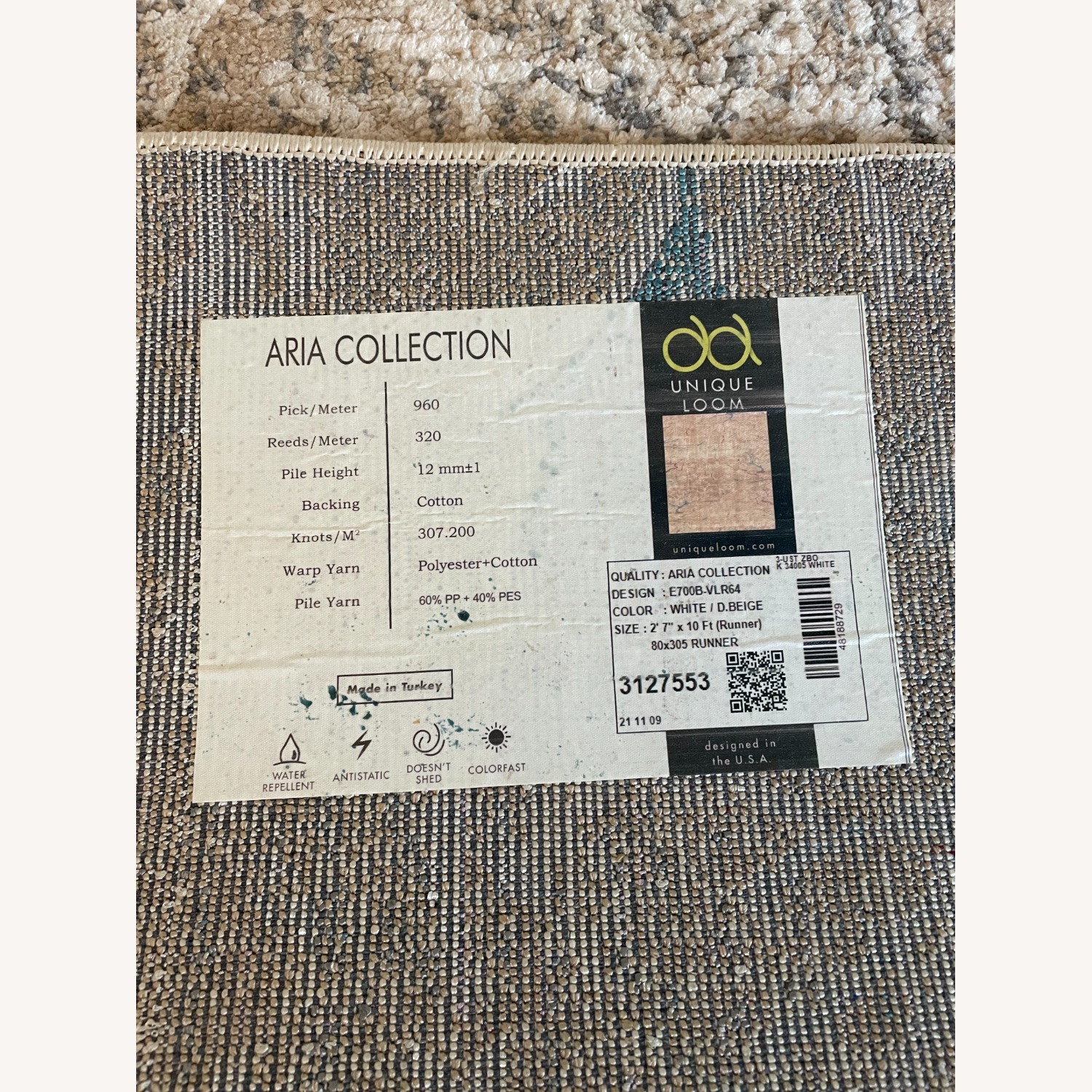 Light Brown Runner Rug 10' x 27' - image-1