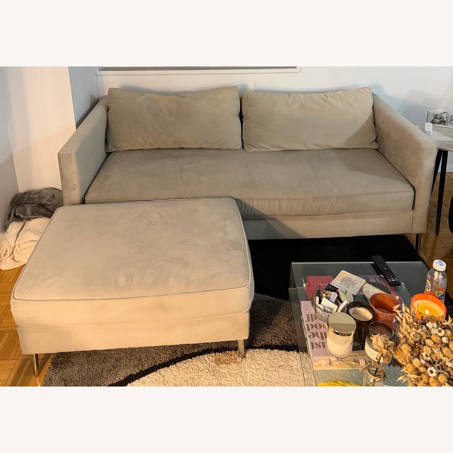 West Elm Harris Sofa & Ottoman  - image-1