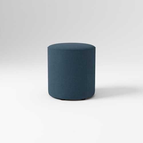 Used West Elm Isla Navy Blue Velvet Ottoman  for sale on AptDeco