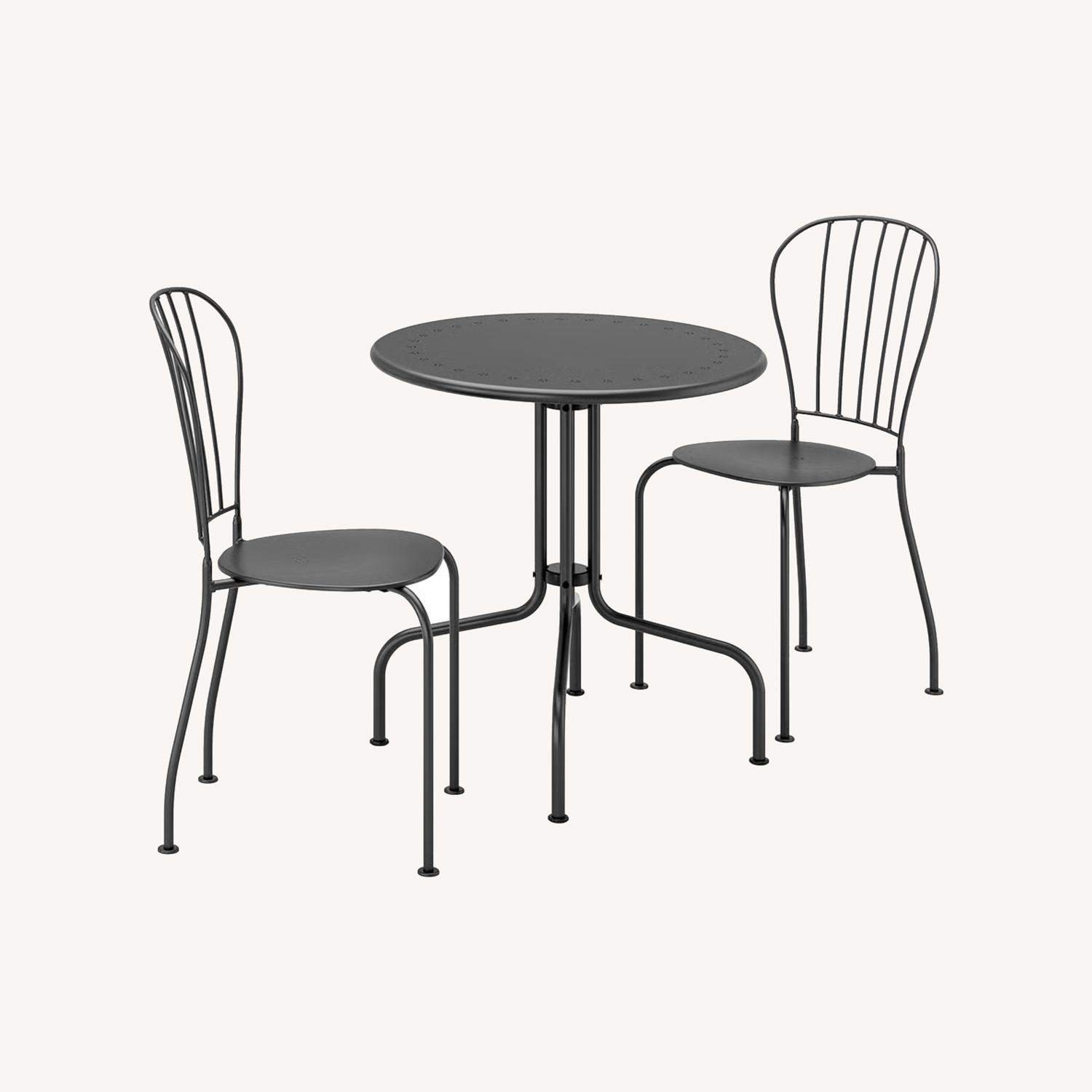 IKEA Lacko Black Metal Dining Sets - image-0