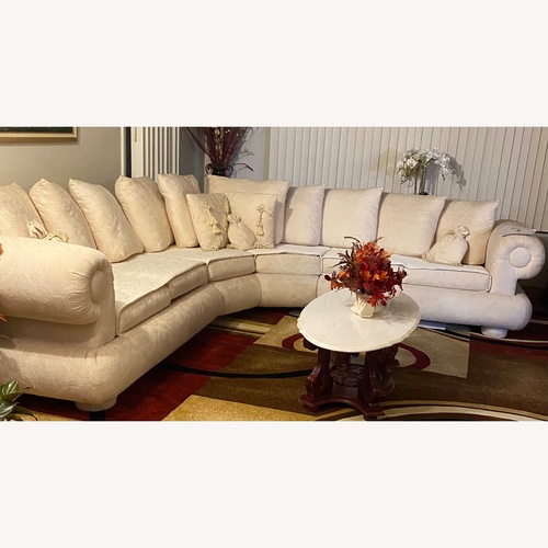 Used Upscale Ivory Sectional for sale on AptDeco