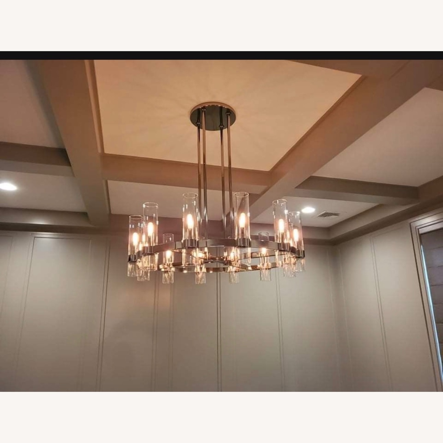 Restoration Hardware Ravelle Silver Ceiling Lamp - image-2