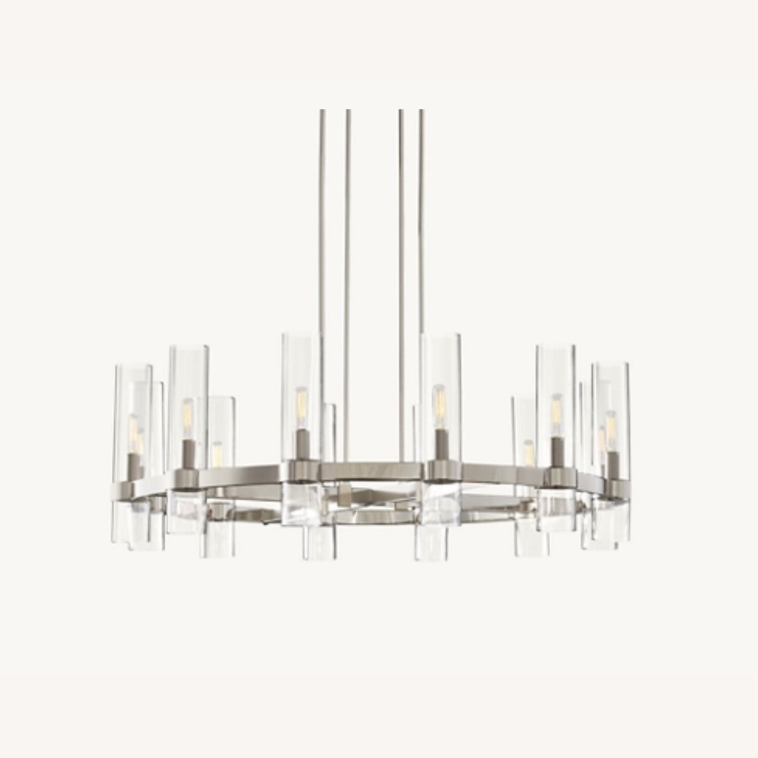 Restoration Hardware Ravelle Silver Ceiling Lamp - image-3